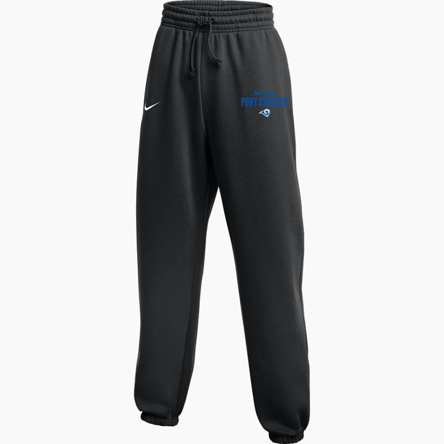PORT CHESTER HIGH SCHOOL RAMS <span class="pdp-name-mascot">PORT CHESTER RAMS</span> Nike Women's Phoenix Fleece High-Rise Pant