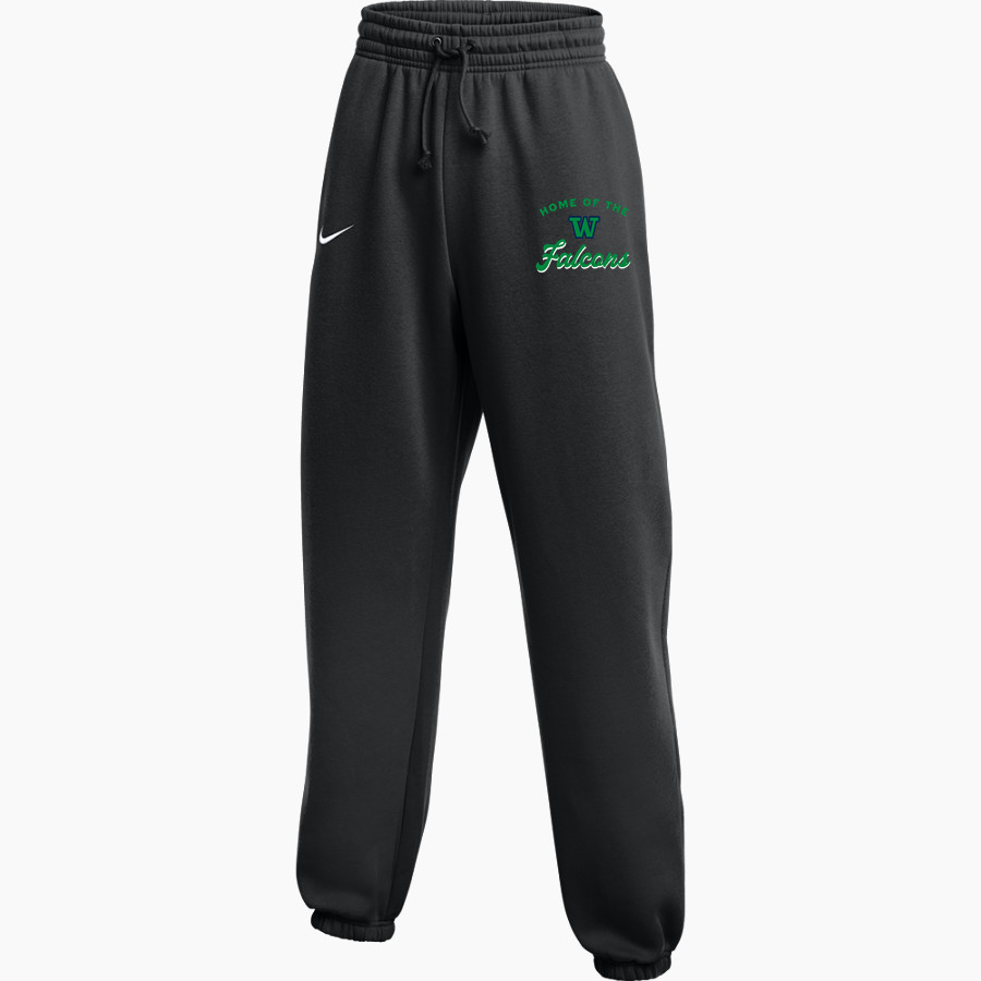 WOODINVILLE HIGH SCHOOL FALCONS Nike Women's Phoenix Fleece High-Rise Pant