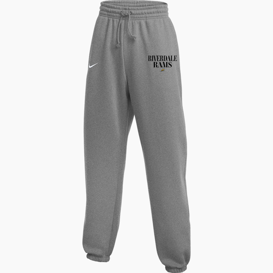 RIVERDALE HIGH SCHOOL RAMS <span class="pdp-name-mascot">RIVERDALE RAMS</span> Nike Women's Phoenix Fleece High-Rise Pant