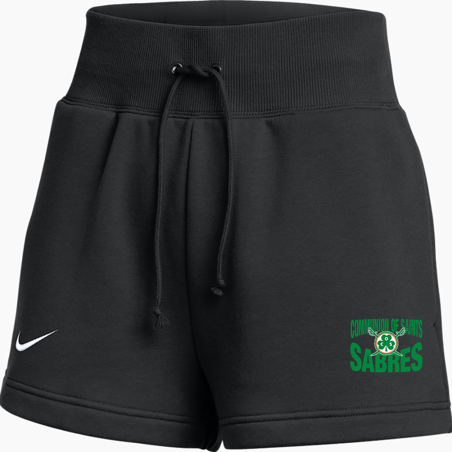 Communion of Saints School Sabres official sideline store Nike Women's Phoenix Fleece Short