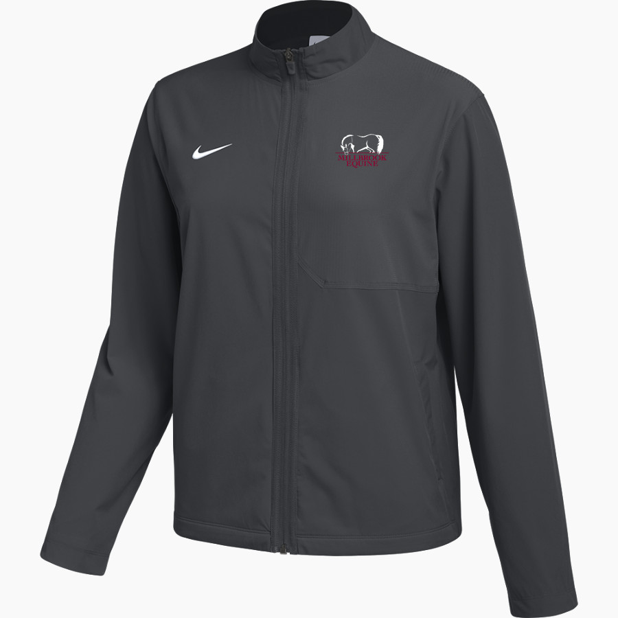 Millbrook Equine Veterinary Clinic Millbrook Equine Vet <span class="pdp-name-mascot">Millbrook Equine Veterinary Clinic</span> Nike Women's Dry Woven Full-Zip Jacket