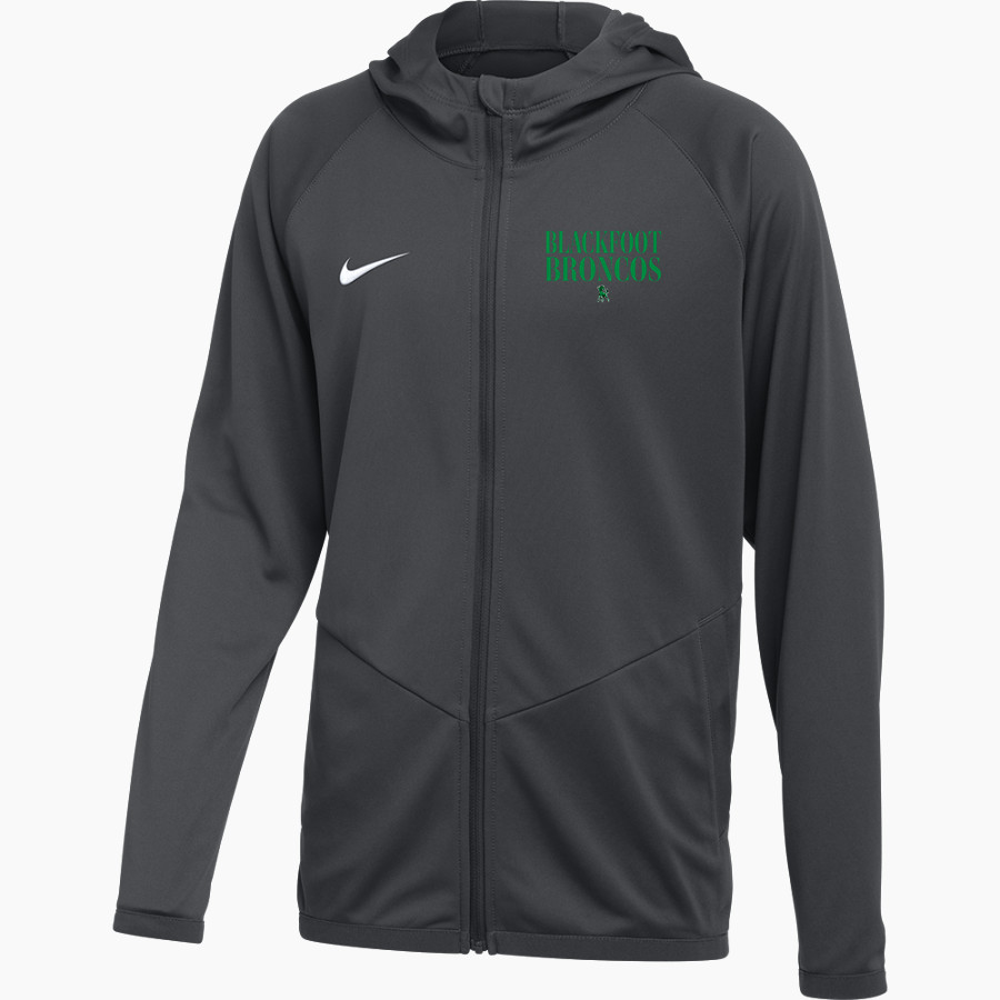 Blackfoot Broncos Nike Youth Relentless Full-Zip Hooded Jacket