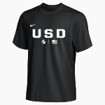 University of San Diego Toreros <span class="pdp-name-mascot">USD Toreros</span> Nike Men's Team Primary Short Sleeve Tee Front Thumbnail