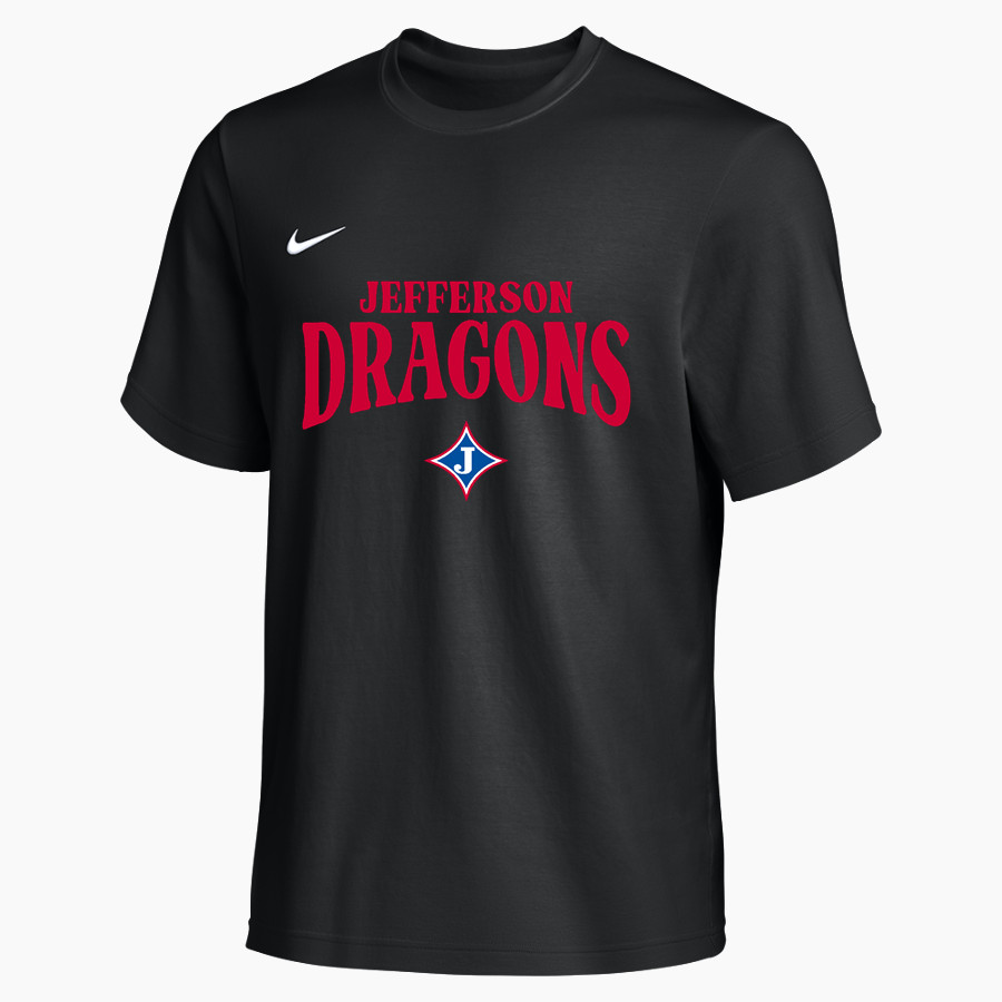 Jefferson Dragons <span class="pdp-name-mascot">Jefferson Dragons</span> Nike Men's Team Primary Short Sleeve Tee