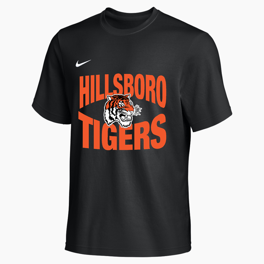 Hillsboro Tigers <span class="pdp-name-mascot">Hillsboro High School Tigers</span> Nike Men's Team Primary Short Sleeve Tee