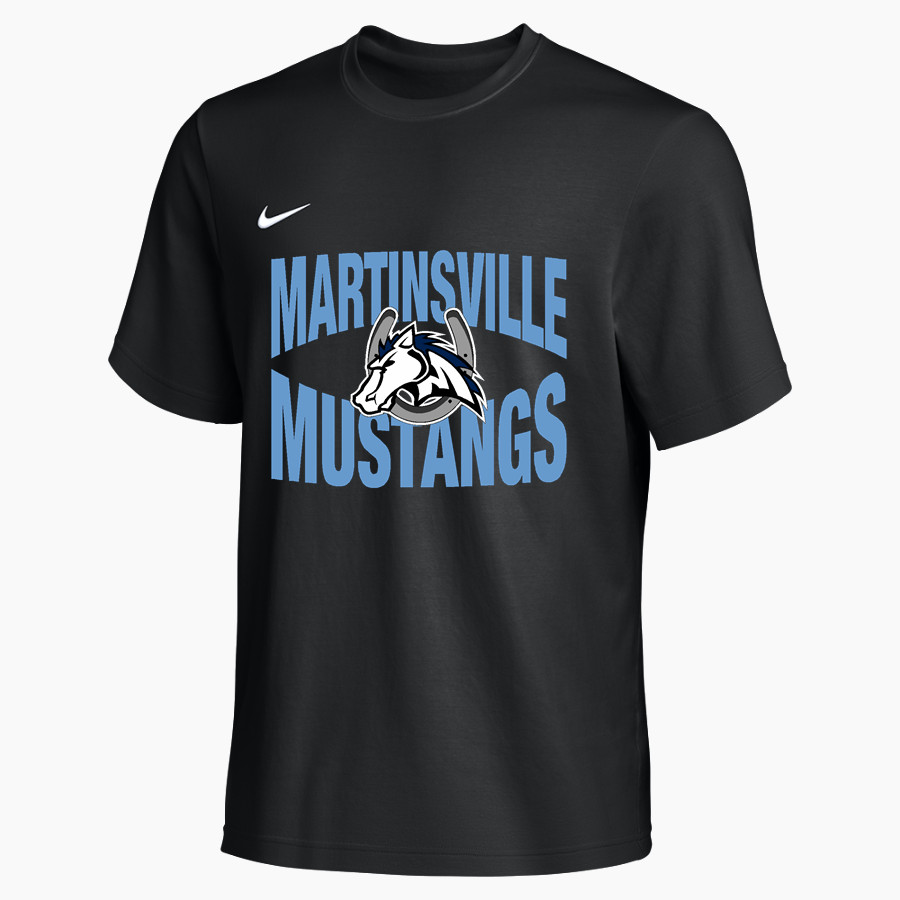 Martinsville Mustangs Mustangs <span class="pdp-name-mascot">Martinsville Mustangs</span> Nike Men's Team Primary Short Sleeve Tee