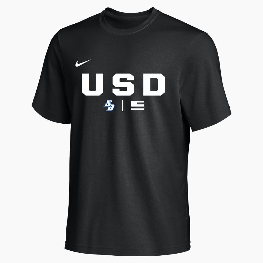 University of San Diego Toreros <span class="pdp-name-mascot">USD Toreros</span> Nike Men's Team Primary Short Sleeve Tee