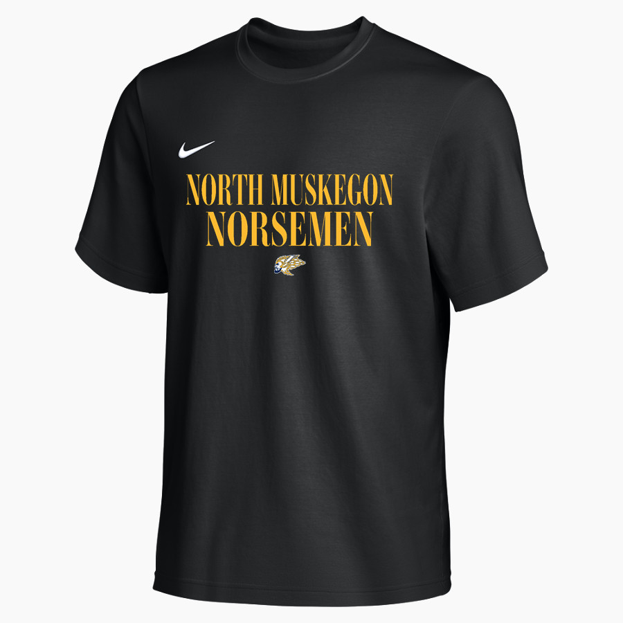 North Muskegon Norsemen <span class="pdp-name-mascot">North Muskegon High School Norsemen</span> Nike Men's Team Primary Short Sleeve Tee