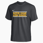 NOTRE DAME HIGH SCHOOL KNIGHTS <span class="pdp-name-mascot">NOTRE DAME KNIGHTS</span> Nike Men's Team Primary Short Sleeve Tee Front Thumbnail