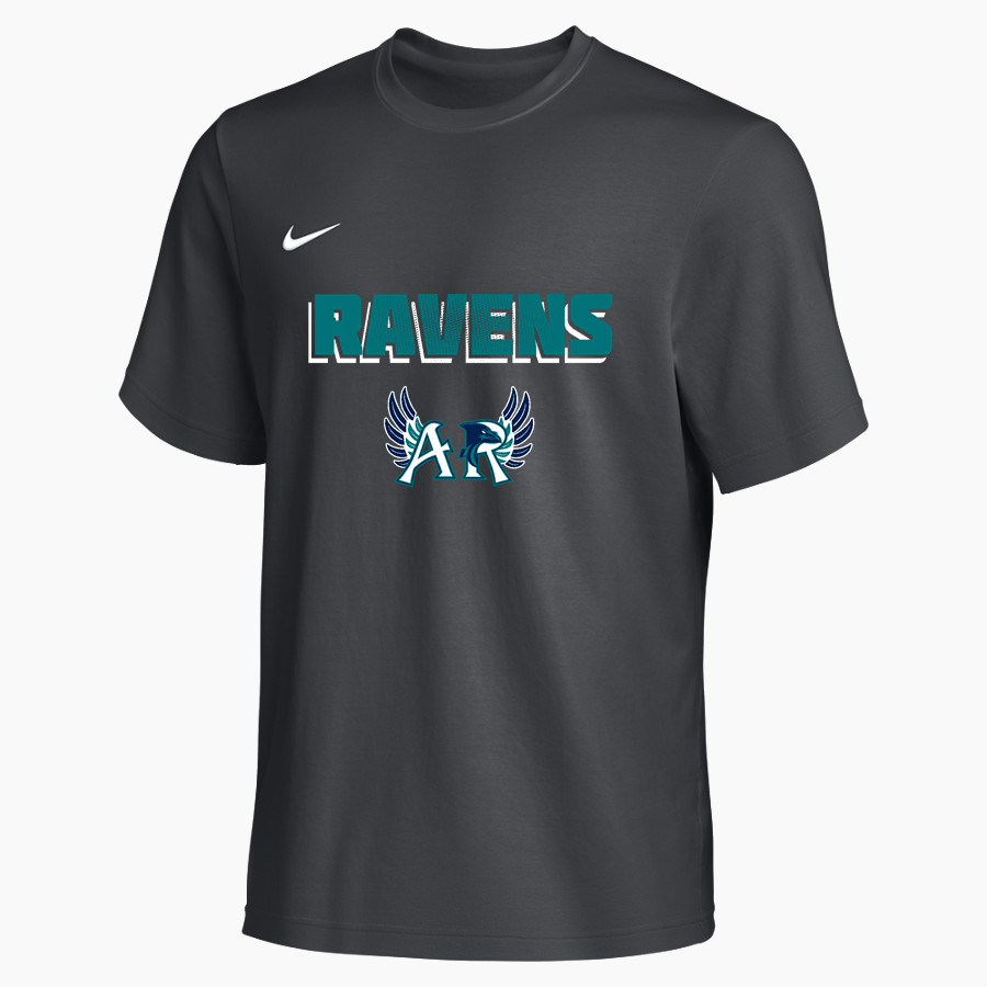 AUBURN RIVERSIDE HIGH SCHOOL RAVENS Nike Men's Team Primary Short Sleeve Tee
