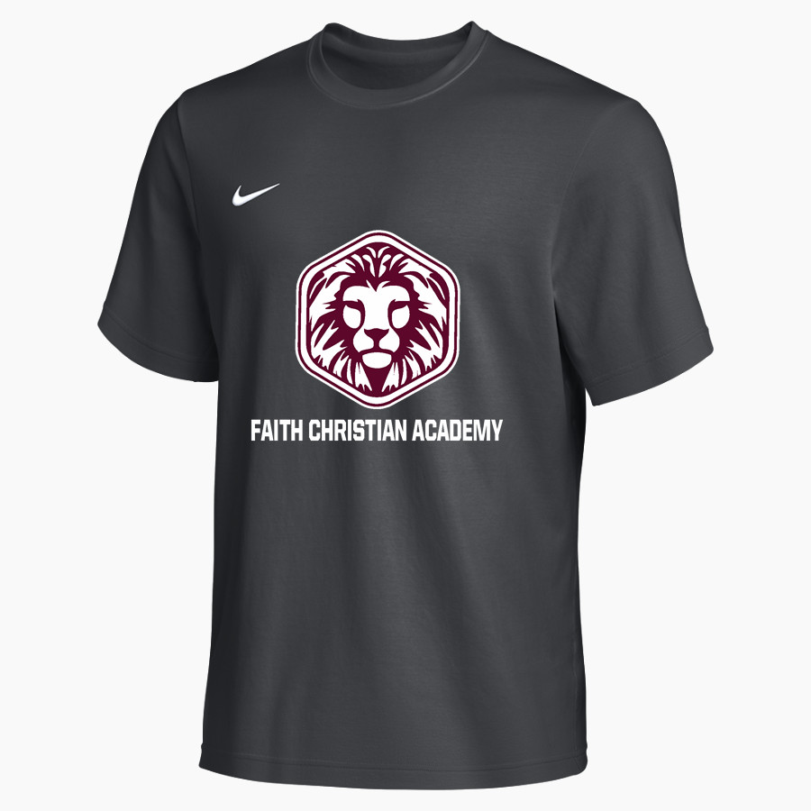 FAITH CHRISTIAN ACADEMY LIONS <span class="pdp-name-mascot">FAITH LIONS</span> Nike Men's Team Primary Short Sleeve Tee
