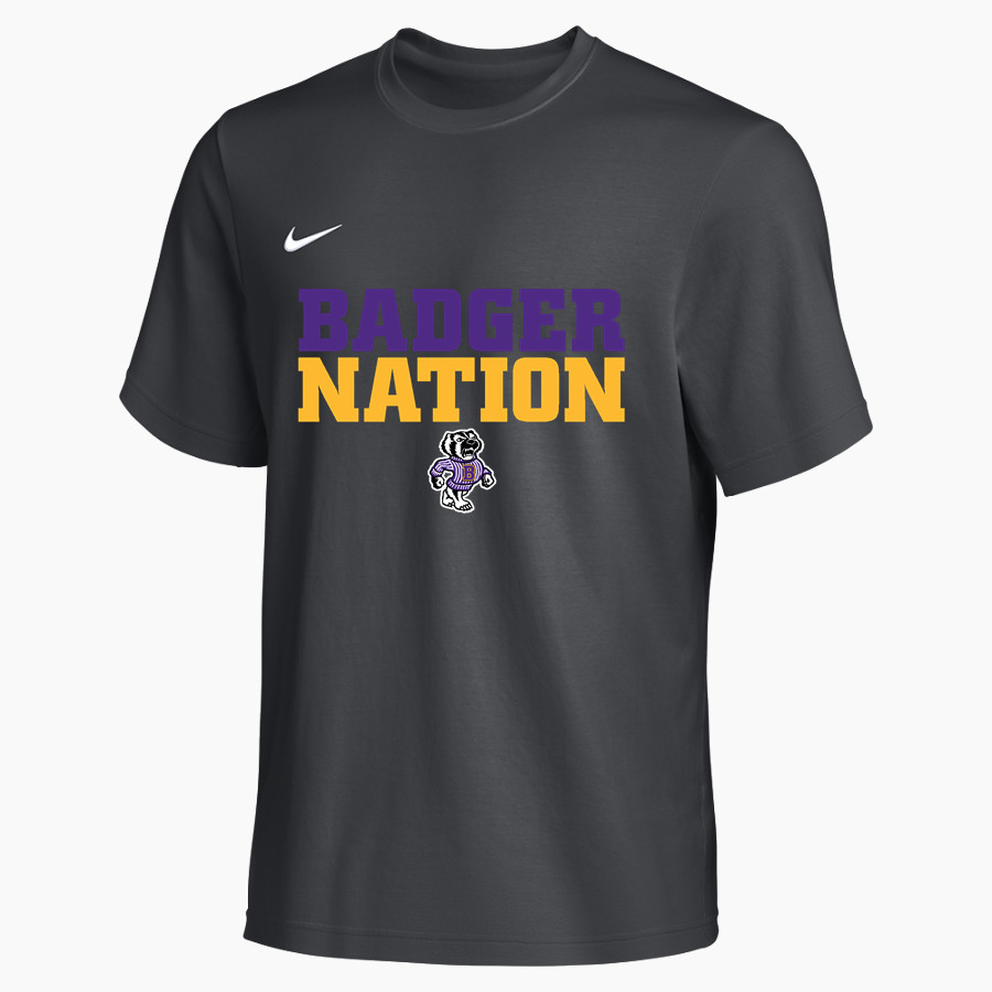 BERKSHIRE HIGH SCHOOL BADGERS <span class="pdp-name-mascot">BERKSHIRE BADGERS</span> Nike Men's Team Primary Short Sleeve Tee