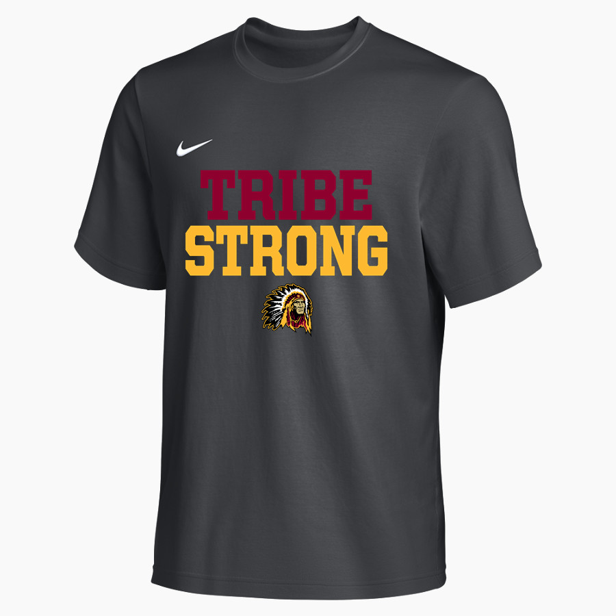 TULARE UNION HIGH SCHOOL REDSKINS <span class="pdp-name-mascot">TULARE TRIBE</span> Nike Men's Team Primary Short Sleeve Tee
