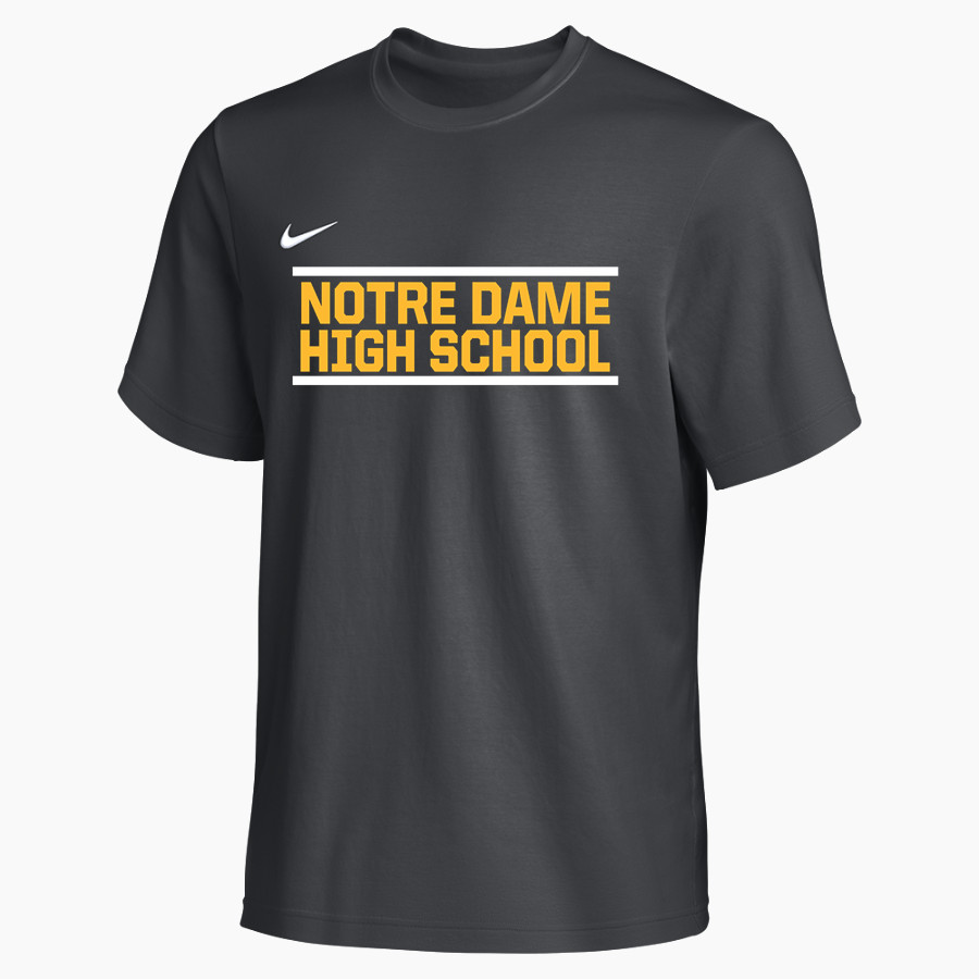 NOTRE DAME HIGH SCHOOL KNIGHTS <span class="pdp-name-mascot">NOTRE DAME KNIGHTS</span> Nike Men's Team Primary Short Sleeve Tee