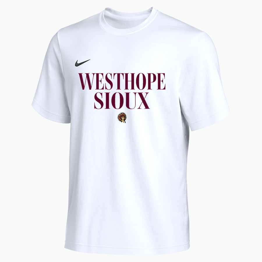 WESTHOPE HIGH SCHOOL SIOUX <span class="pdp-name-mascot">WESTHOPE SIOUX</span> Nike Men's Team Primary Short Sleeve Tee