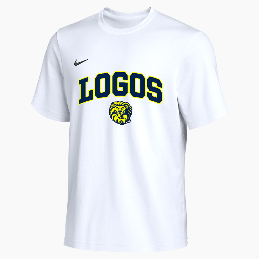 LOGOS HIGH SCHOOL LIONS <span class="pdp-name-mascot">LOGOS LIONS</span> Nike Men's Team Primary Short Sleeve Tee