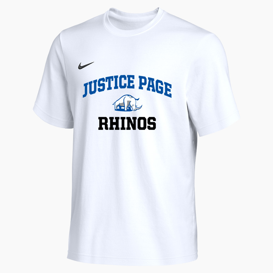 Justice Page Rhinos Nike Men's Team Primary Short Sleeve Tee