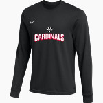 Newman Cardinals Nike Men's Team Primary Long Sleeve Tee Front Thumbnail