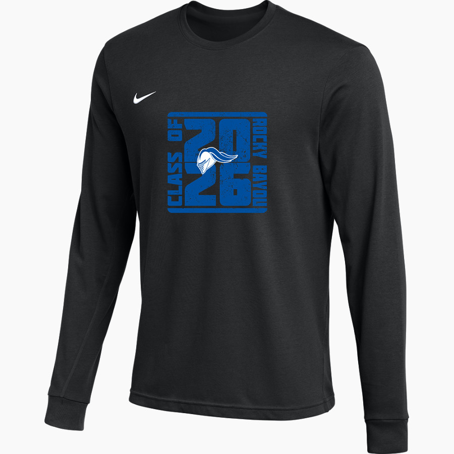 ROCKY BAYOU CHRISTIAN SCHOOL KNIGHTS Nike Men's Team Primary Long Sleeve Tee