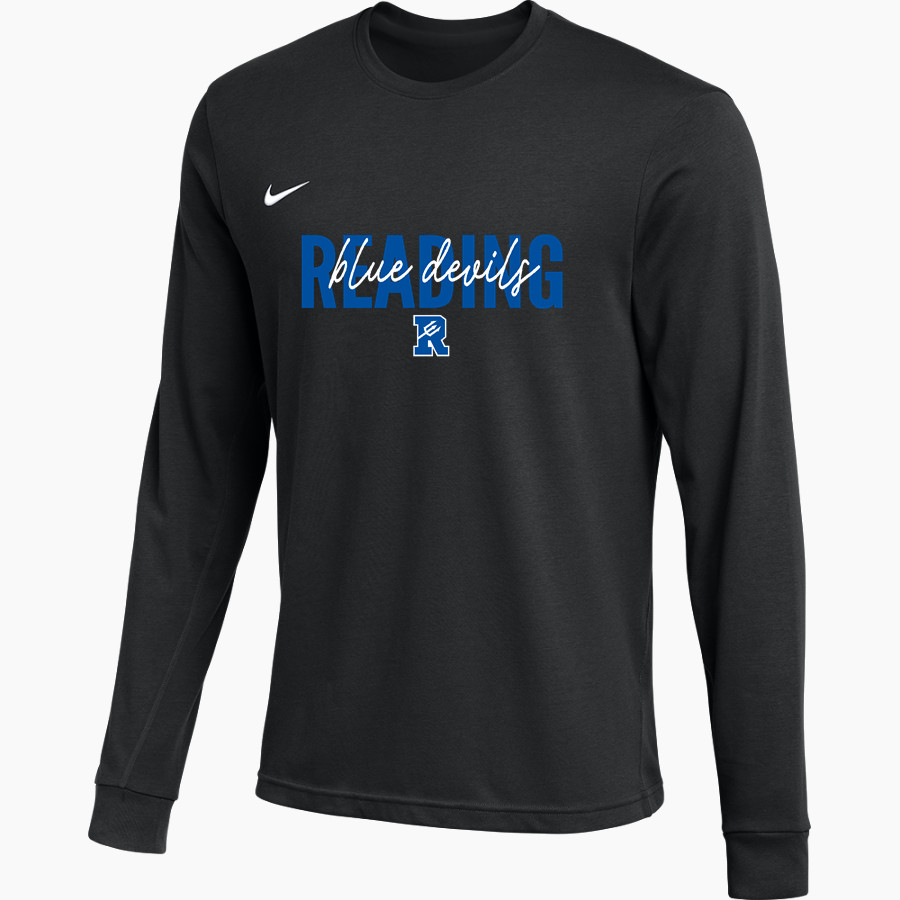 READING SENIOR HIGH SCHOOL BLUE DEVILS <span class="pdp-name-mascot">READING BLUE DEVILS</span> Nike Men's Team Primary Long Sleeve Tee