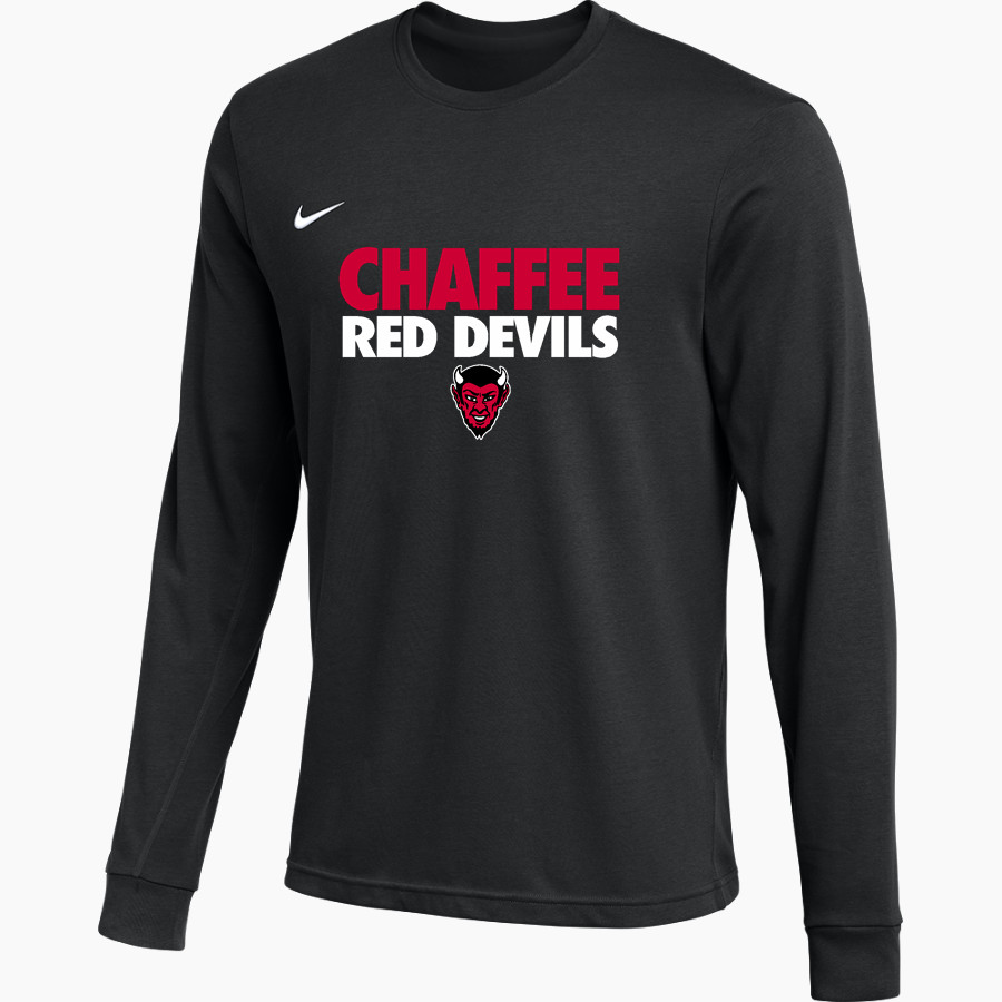 Chaffee Red Devils <span class="pdp-name-mascot">Chaffee Schools Red Devils</span> Nike Men's Team Primary Long Sleeve Tee