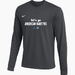 American Martyrs Mustangs <span class="pdp-name-mascot">American Martyrs Mustangs</span> Nike Men's Team Primary Long Sleeve Tee Front Thumbnail