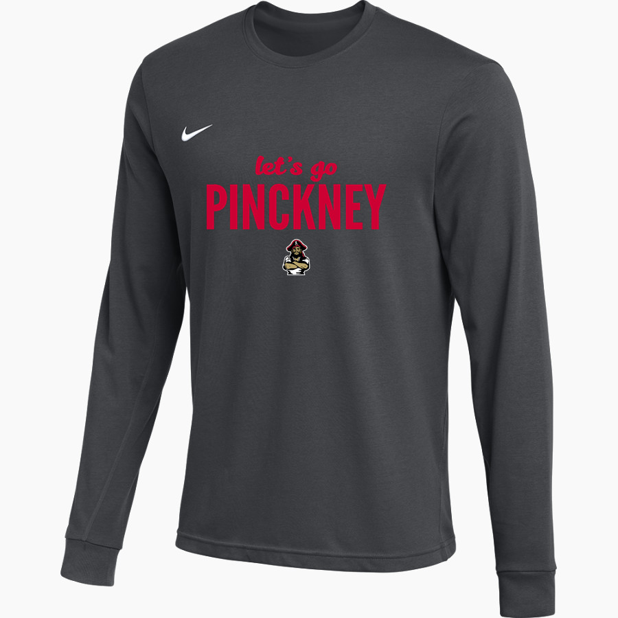 Pinckney Pirates Nike Men's Team Primary Long Sleeve Tee
