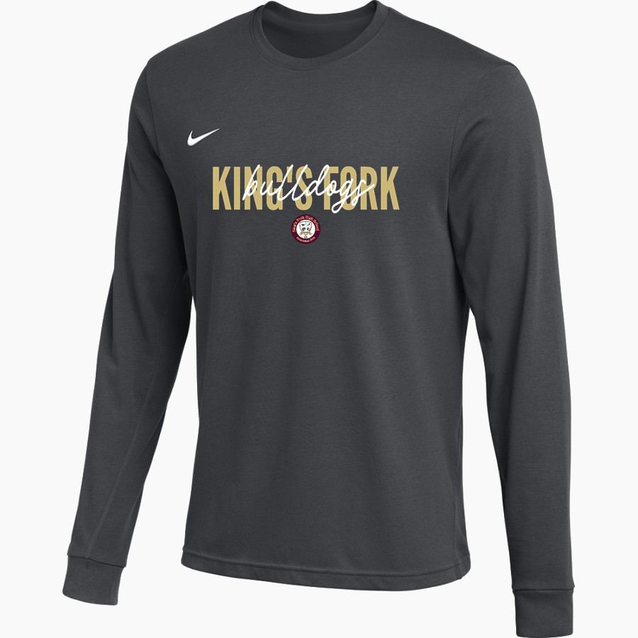 KING'S FORK HIGH SCHOOL BULLDOGS <span class="pdp-name-mascot">KINGS FORK BULLDOGS</span> Nike Men's Team Primary Long Sleeve Tee