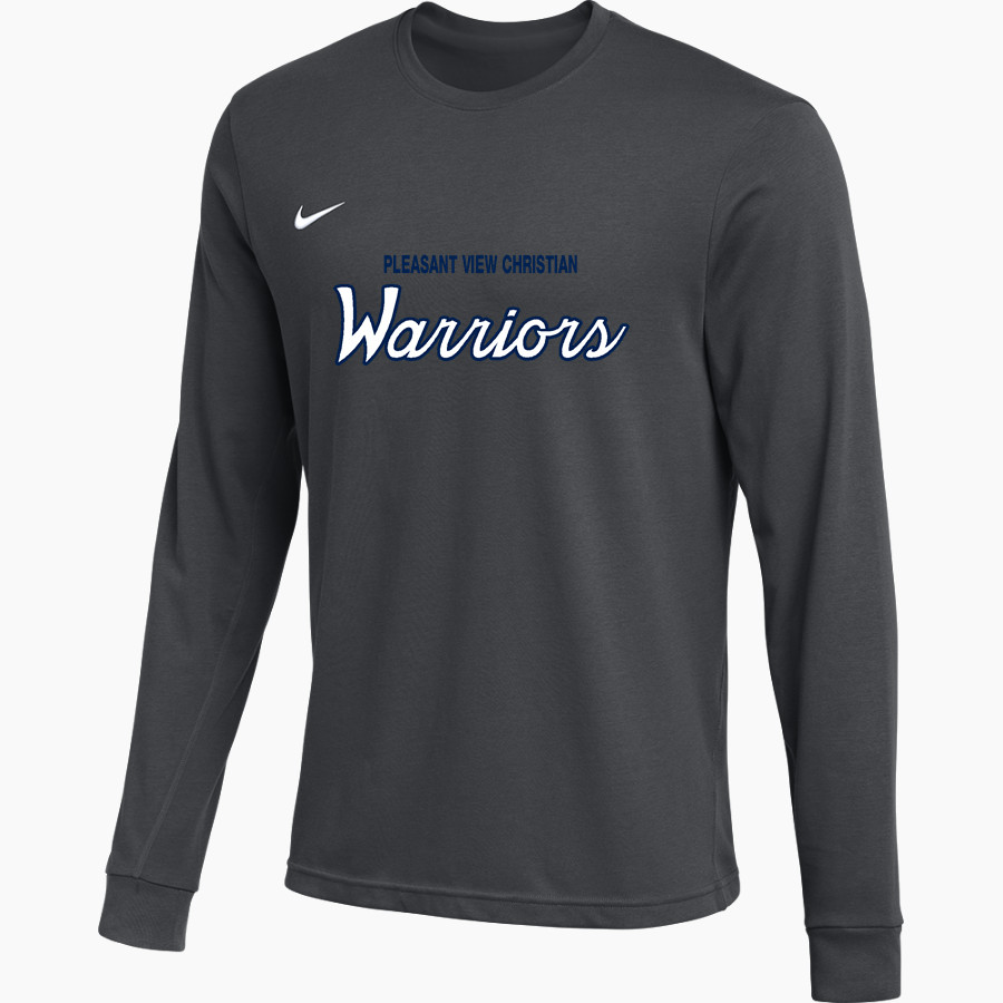 Pleasant View Christian Warriors <span class="pdp-name-mascot">Pleasant View Warriors</span> Nike Men's Team Primary Long Sleeve Tee