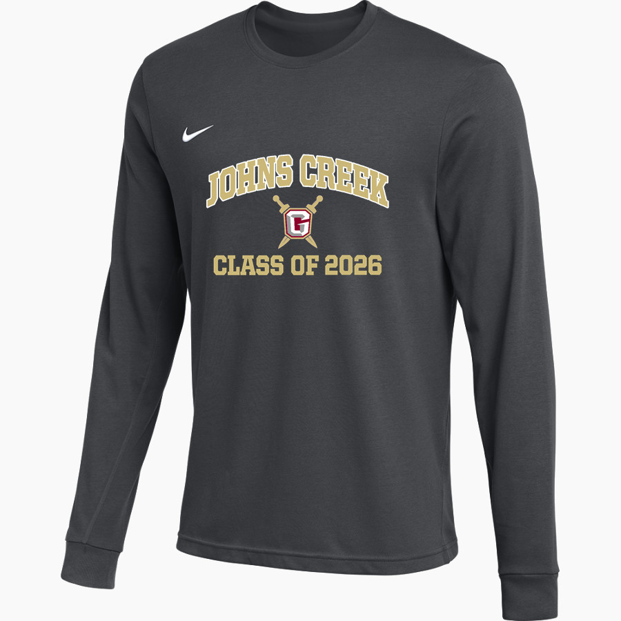 JOHNS CREEK HIGH SCHOOL GLADIATORS Nike Men's Team Primary Long Sleeve Tee