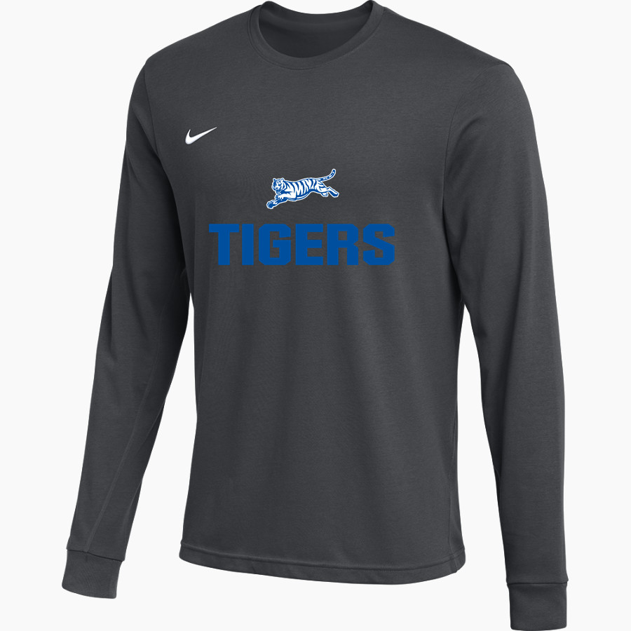 Crow Tigers <span class="pdp-name-mascot">Crow Middle School Tigers</span> Nike Men's Team Primary Long Sleeve Tee