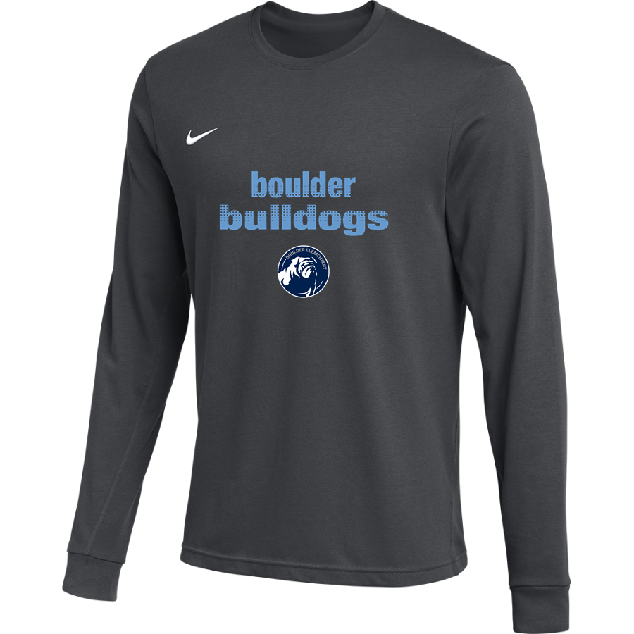 Boulder Bulldogs <span class="pdp-name-mascot">Boulder Elementary School Bulldogs</span> Nike Men's Team Primary Long-Sleeve Tee