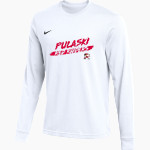 Pulaski Red Raiders <span class="pdp-name-mascot">Pulaski Red Reaiders</span> Nike Men's Team Primary Long Sleeve Tee Front Thumbnail