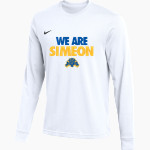 SIMEON CAREER ACADEMY HIGH SCHOOL WOLVERINES Nike Men's Team Primary Long Sleeve Tee Front Thumbnail