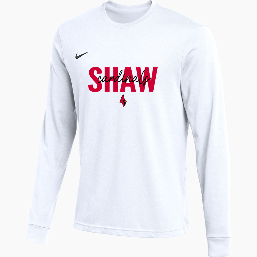 SHAW HIGH SCHOOL CARDINALS Nike Men's Team Primary Long Sleeve Tee
