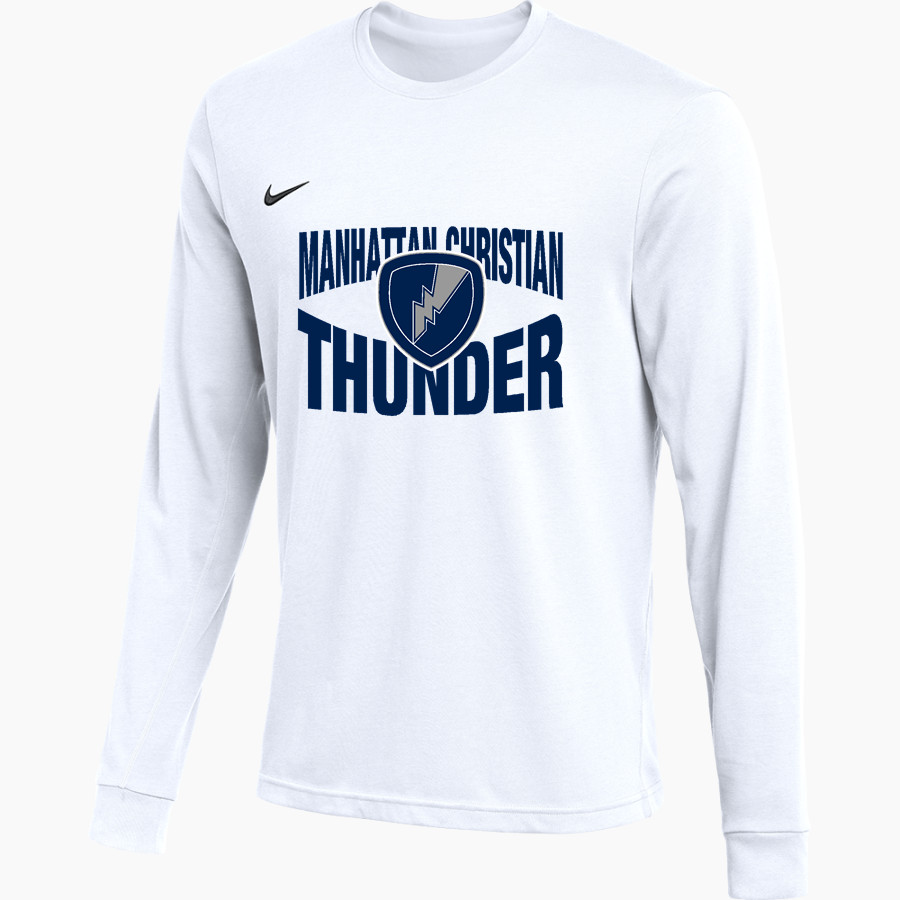 Manhattan Christian Thunder Nike Men's Team Primary Long Sleeve Tee