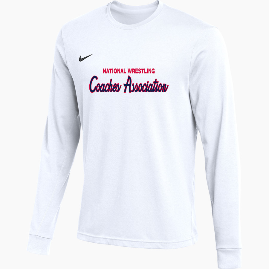 National Wrestling Coaches Association <span class="pdp-name-mascot">NWCA</span> Nike Men's Team Primary Long Sleeve Tee