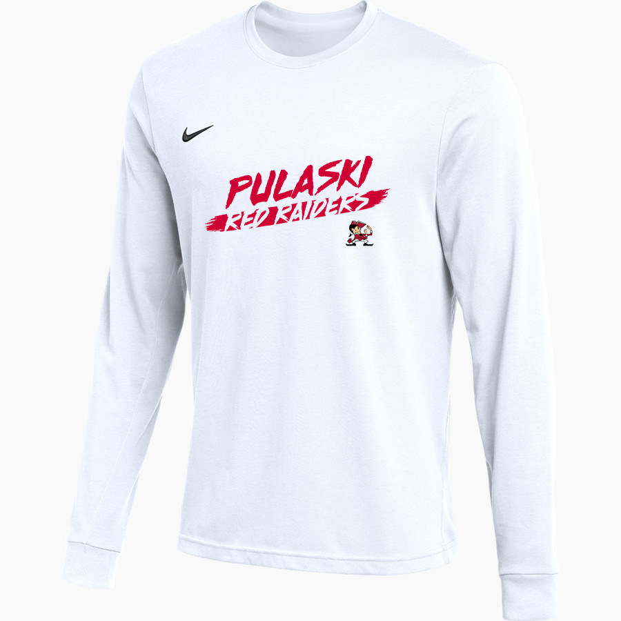 Pulaski Red Raiders <span class="pdp-name-mascot">Pulaski Red Reaiders</span> Nike Men's Team Primary Long Sleeve Tee