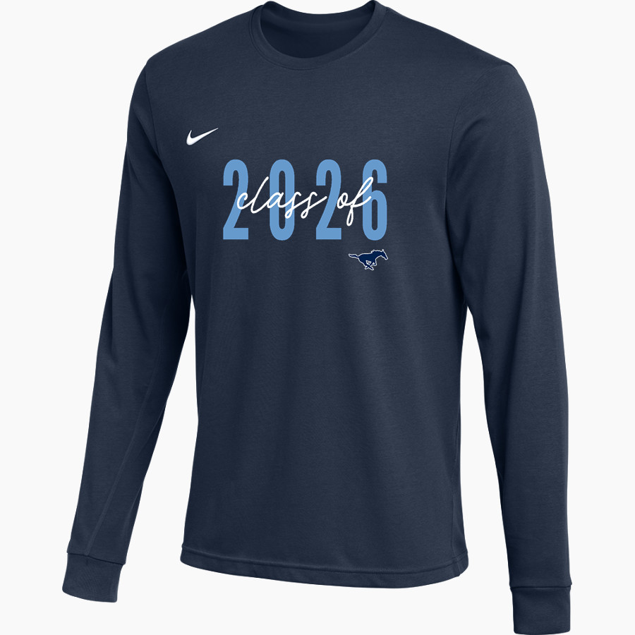 MCALLEN MEMORIAL HIGH SCHOOL MUSTANGS <span class="pdp-name-mascot">MCALLEN MEMORIAL MUSTANGS</span> Nike Men's Team Primary Long Sleeve Tee