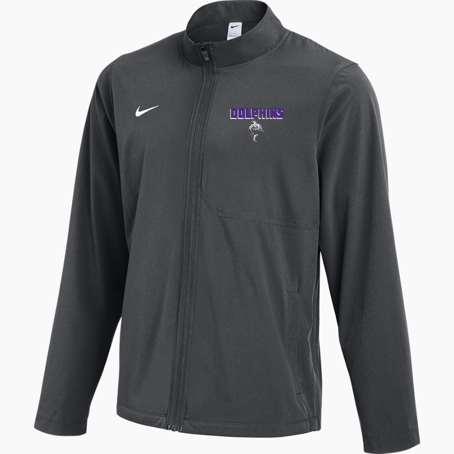 Bergman Dolphins <span class="pdp-name-mascot">Frank V. Bergman Elementary Dolphins</span> Nike Men's Dry Woven Full-Zip Jacket