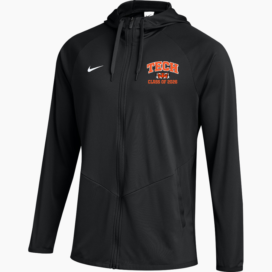 Tech High School Tigers <span class="pdp-name-mascot">Tech High School</span> Nike Men's Team Full Zip Hooded Relentless Jacket