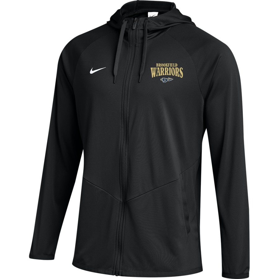 BROOKFIELD HIGH SCHOOL WARRIORS <span class="pdp-name-mascot">BROOKFIELD WARRIORS</span> Nike Men's Team Full Zip Hooded Relentless Jacket