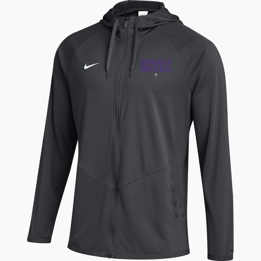 Bergman Dolphins <span class="pdp-name-mascot">Frank V. Bergman Elementary Dolphins</span> Nike Men's Team Full Zip Hooded Relentless Jacket