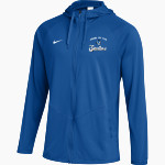 Aurora University Spartans Online Store <span class="pdp-name-mascot">Aurora Spartans</span> Nike Men's Team Full Zip Hooded Relentless Jacket Front Thumbnail