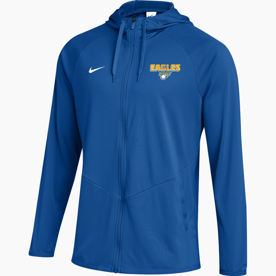 Midway Eagles Online Store <span class="pdp-name-mascot">Midway University Eagles</span> Nike Men's Team Full Zip Hooded Relentless Jacket