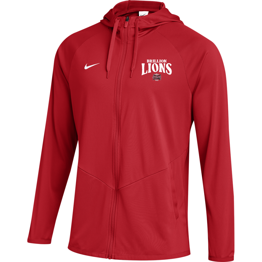 BRILLION HIGH SCHOOL LIONS <span class="pdp-name-mascot">BRILLION LIONS</span> Nike Men's Team Full Zip Hooded Relentless Jacket