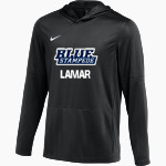 Lamar Mustangs AC Nike Men's Dri-Fit Lightweight Hoodie Front Thumbnail