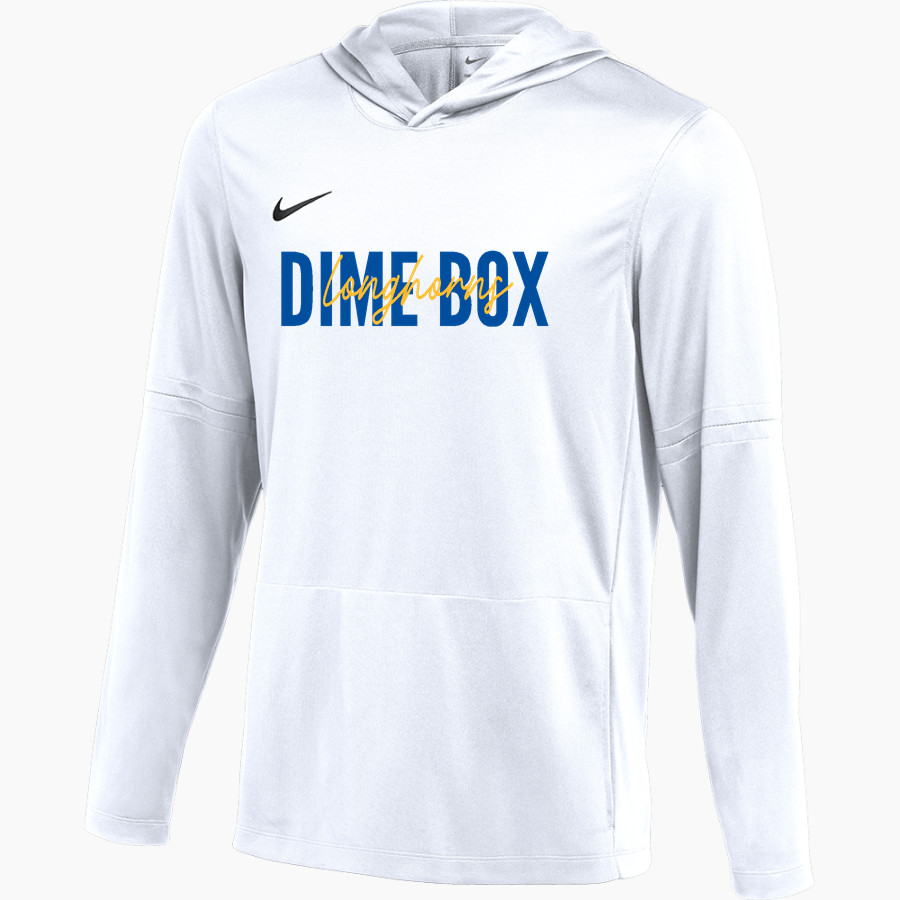 DIME BOX HIGH SCHOOL LONGHORNS <span class="pdp-name-mascot">DIME BOX LONGHORNS</span> AC Nike Men's Dri-Fit Lightweight Hoodie