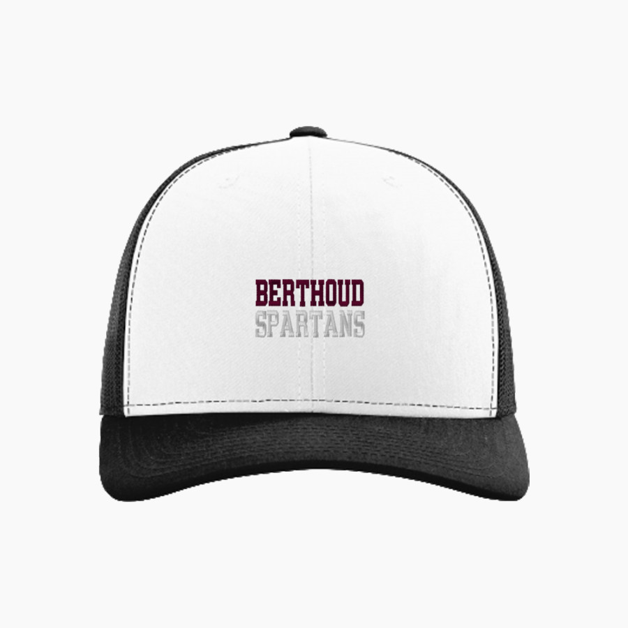 BERTHOUD HIGH SCHOOL SPARTANS <span class="pdp-name-mascot">BERTHOUD SPARTANS</span> Richardson Trucker Cap