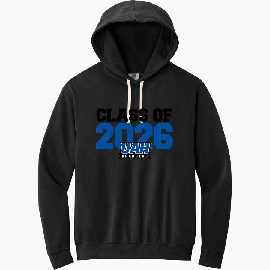 UAH Chargers <span class="pdp-name-mascot">University of Alabama Chargers</span> Comfort Colors Adult Lightweight Hooded Sweatshirt